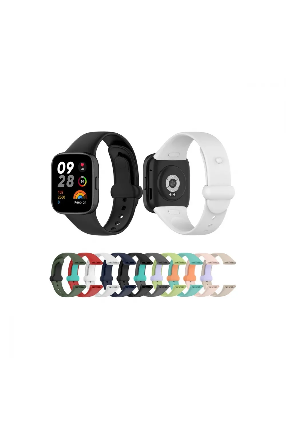 Xiaomi Redmi Watch 3 Origin Silikon Kordon (saat Değildir) - Füme