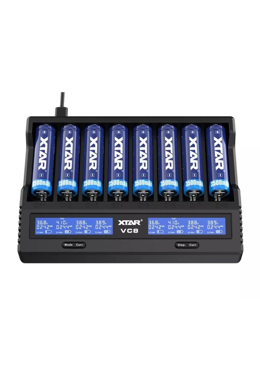 Xtar VC8 Sekizli Li-ion / NI-CD / NI-MH Pil Şarj Cihazı