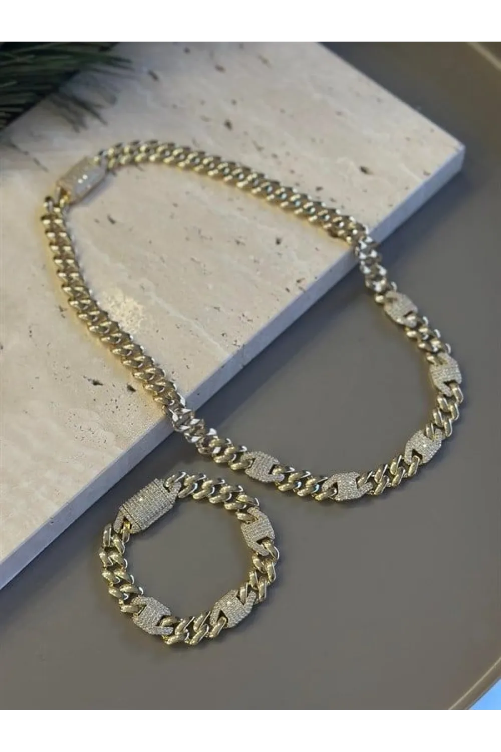 Xuping Gurmet Set  Kolye - Altın