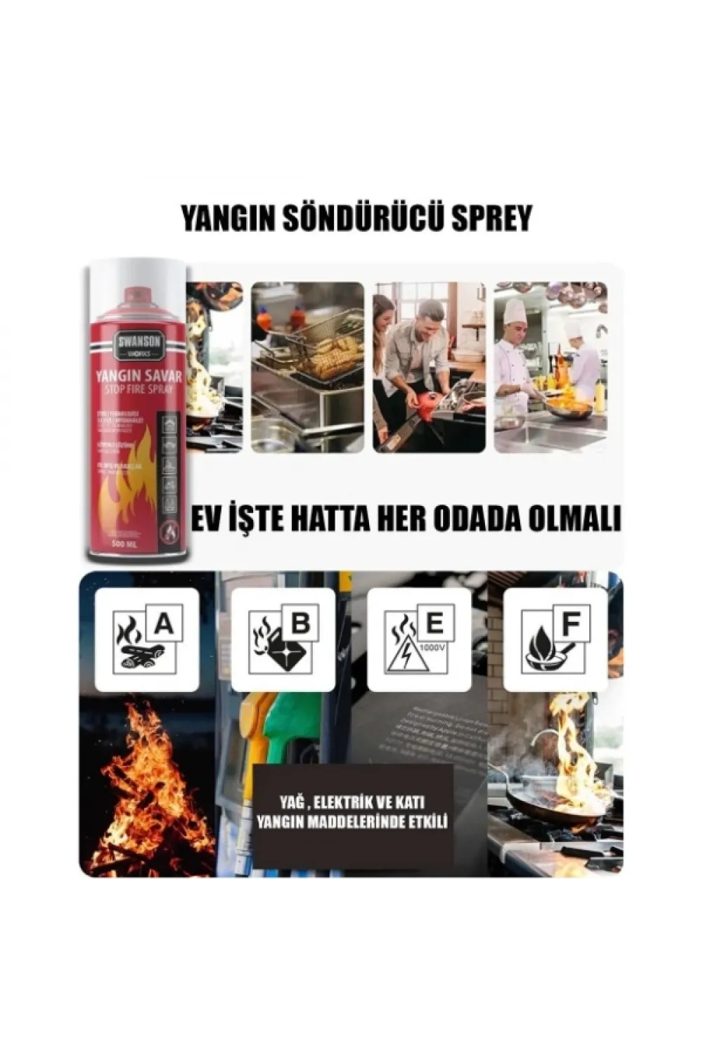 Yangın Savar Tüpü Sprey