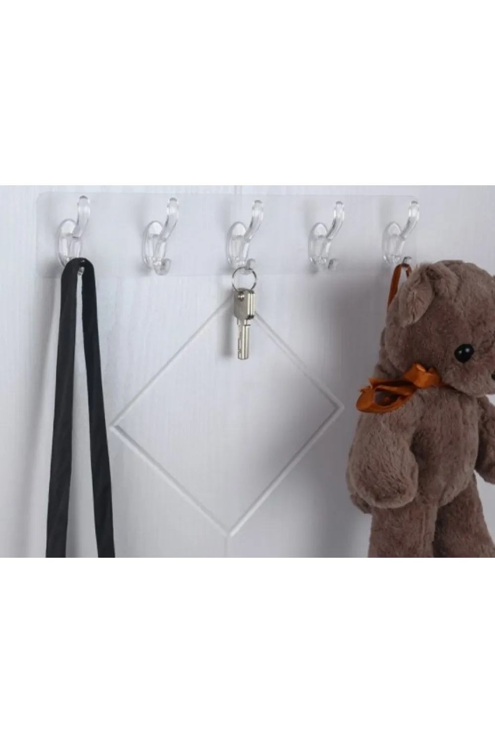 Yapışkanlı 5 Kancalı Askı