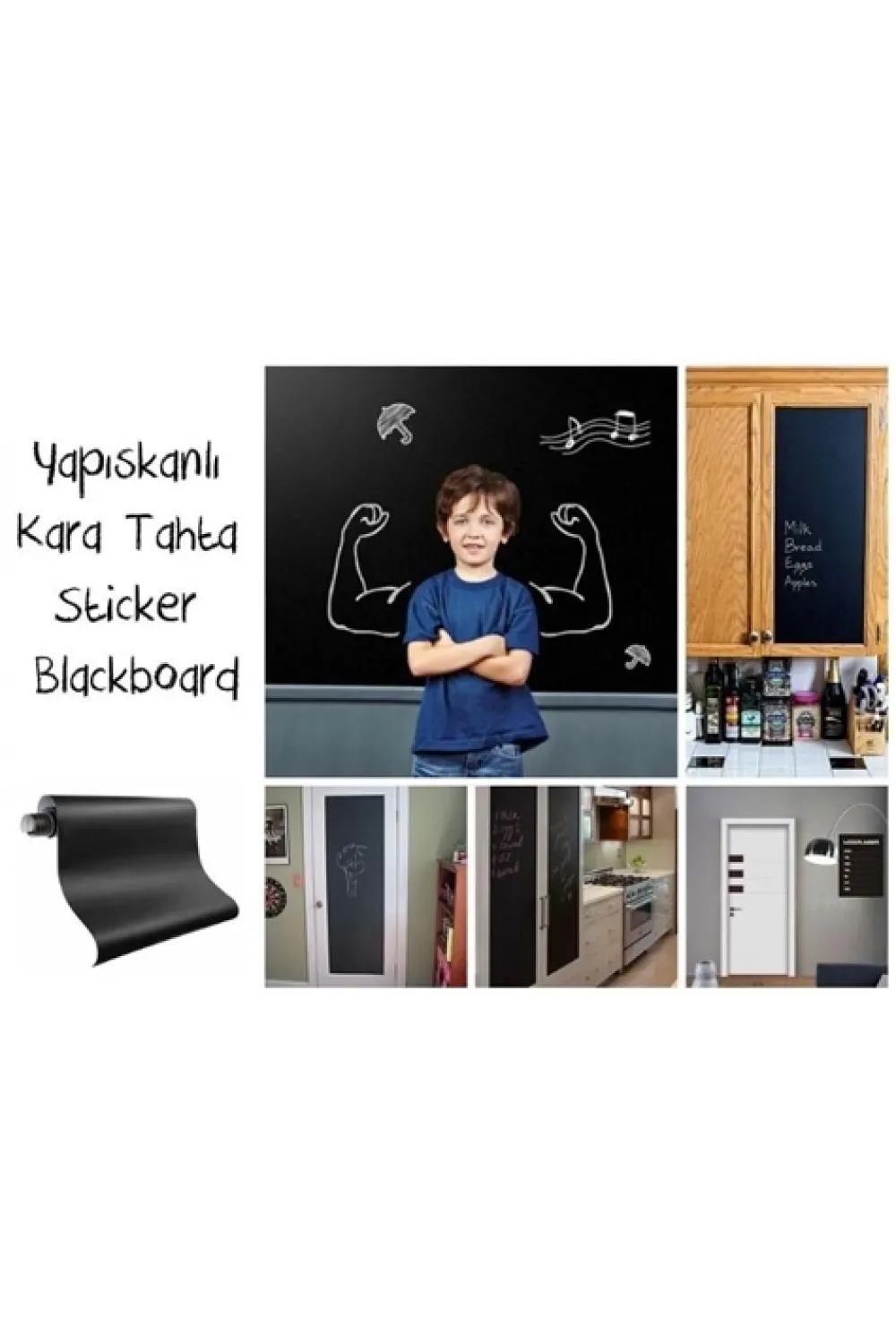 Yapışkanlı Kara Tahta-yazı Tahtası Sticker