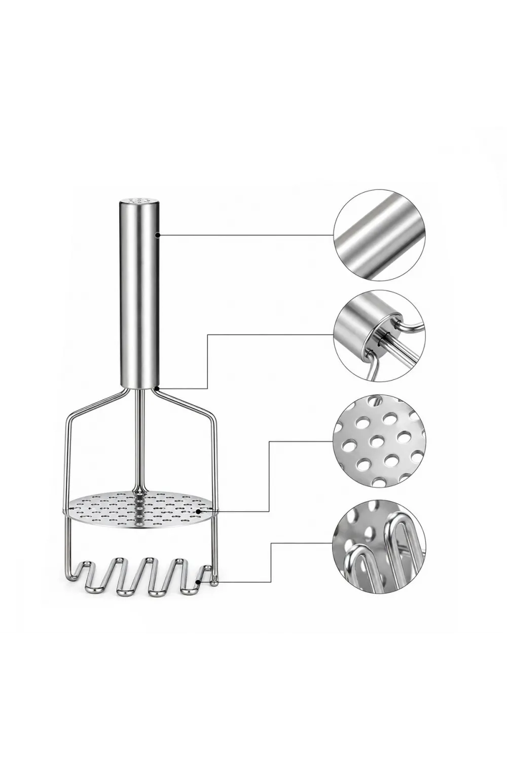 Yaylı 2-in-1 Patates Ezici