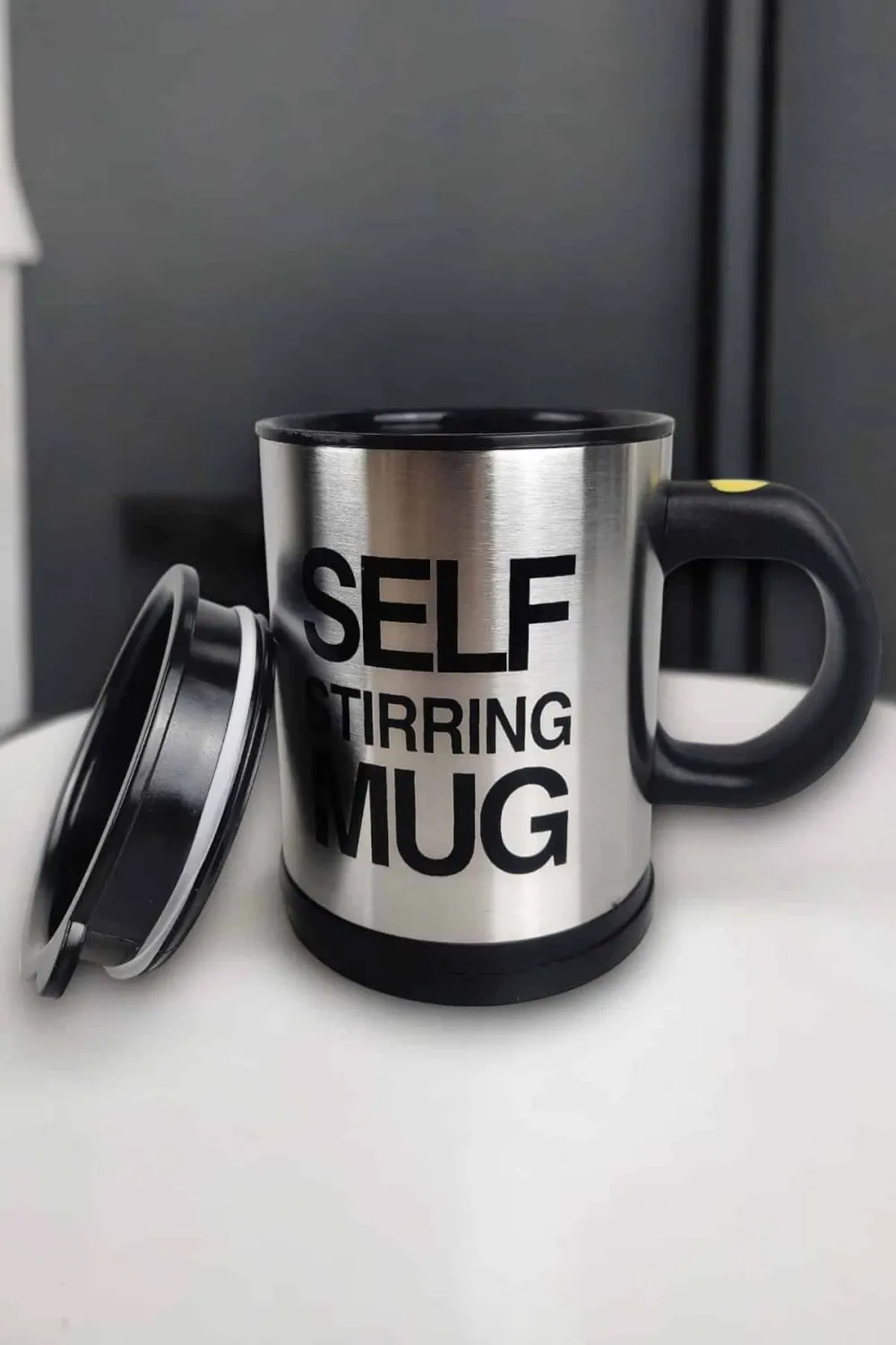 Yazılı Mug Kupa Karıştırıcı Özelliği Ve Paslanmaz Çelik