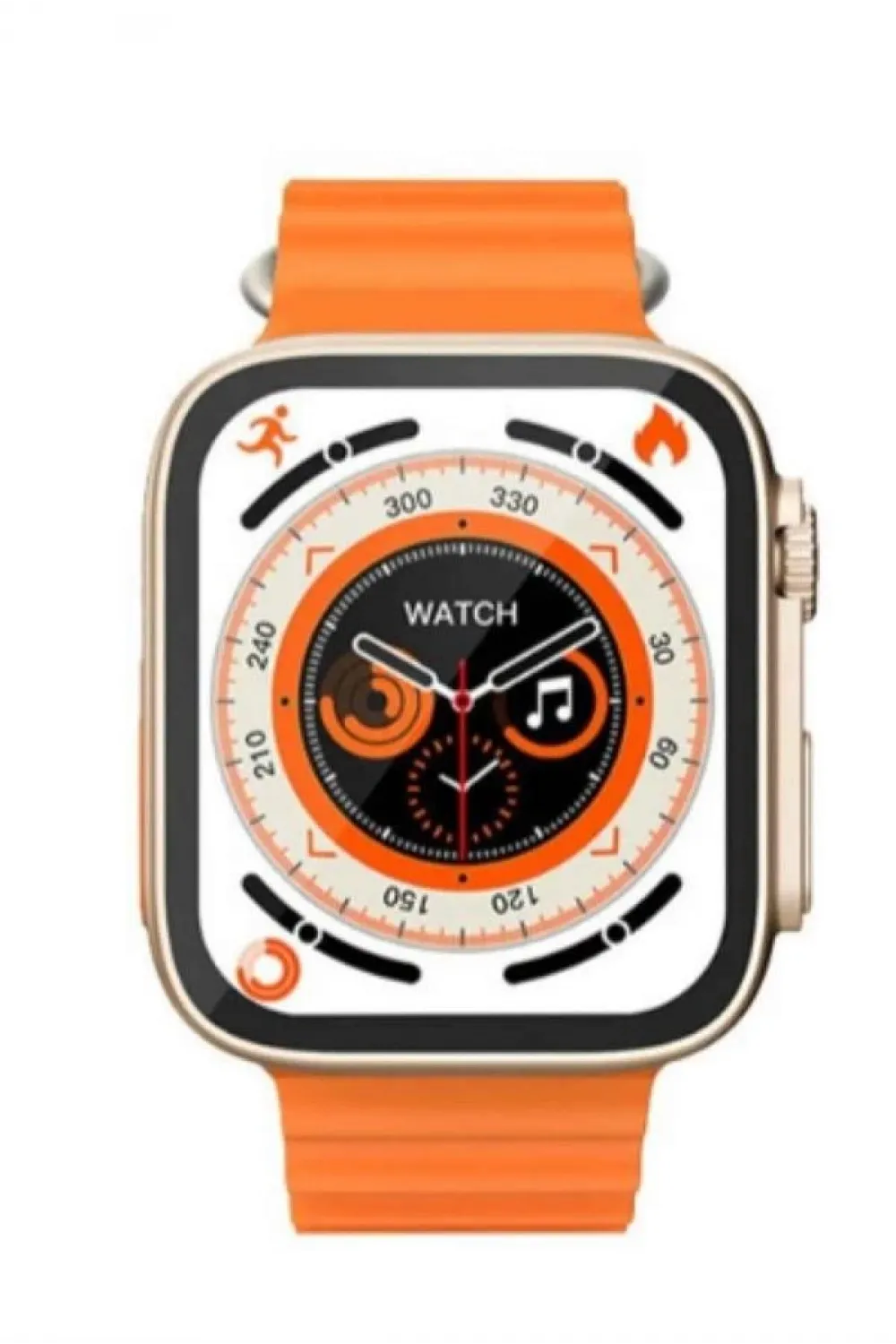 Yeni Model Akıllı Saat Ultra Smart Watch Gümüş Kasa 45mm Titreşim