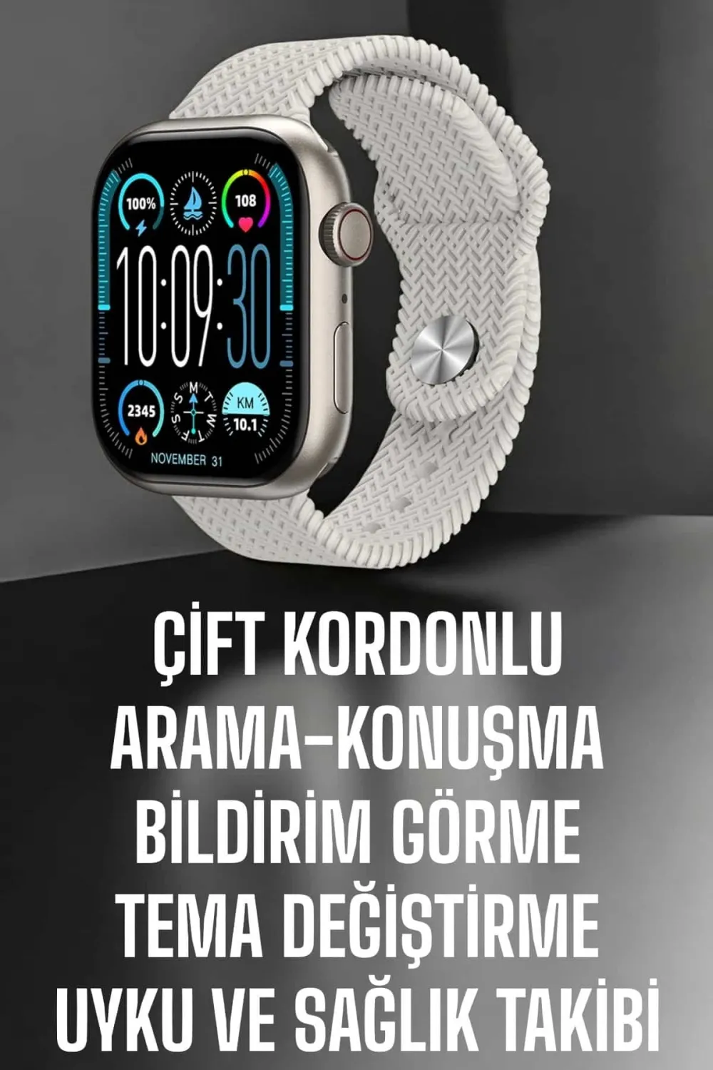Yeni Nesil Akıllı Saat Arama Cevaplama Gps Takibi Adımsayar Nfc Özelliği
