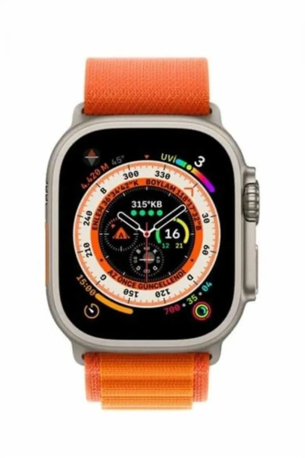 Yeni Nesil Akıllı Saat Çok Yönlü Titreşimli 49 Mm Android Ve İos Uyumlu