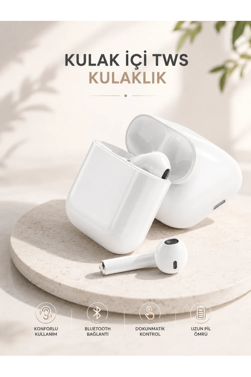 Yeni Nesil Hd Ses Ve Dokunmatik Kontrol Akıllı Ve Şık Bluetooth Kulaklık