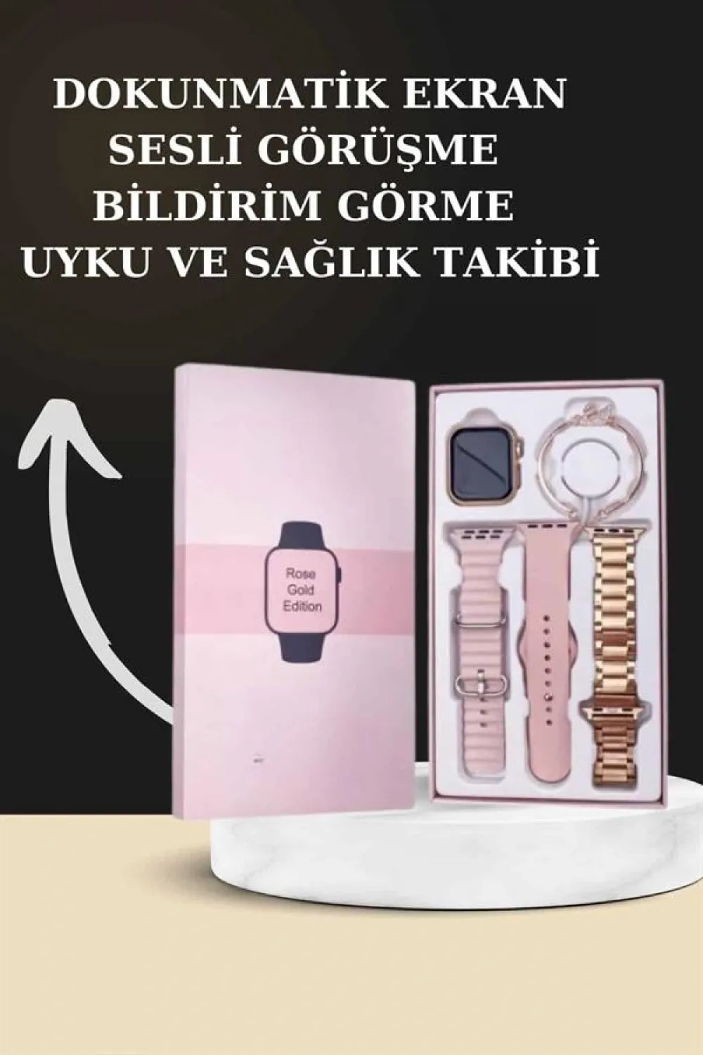 Yeni Nesil Kaliteli Akıllı Saat Ve Kablosuz Bluetooth Kulaklık  Yüksek Ses Kaliteli