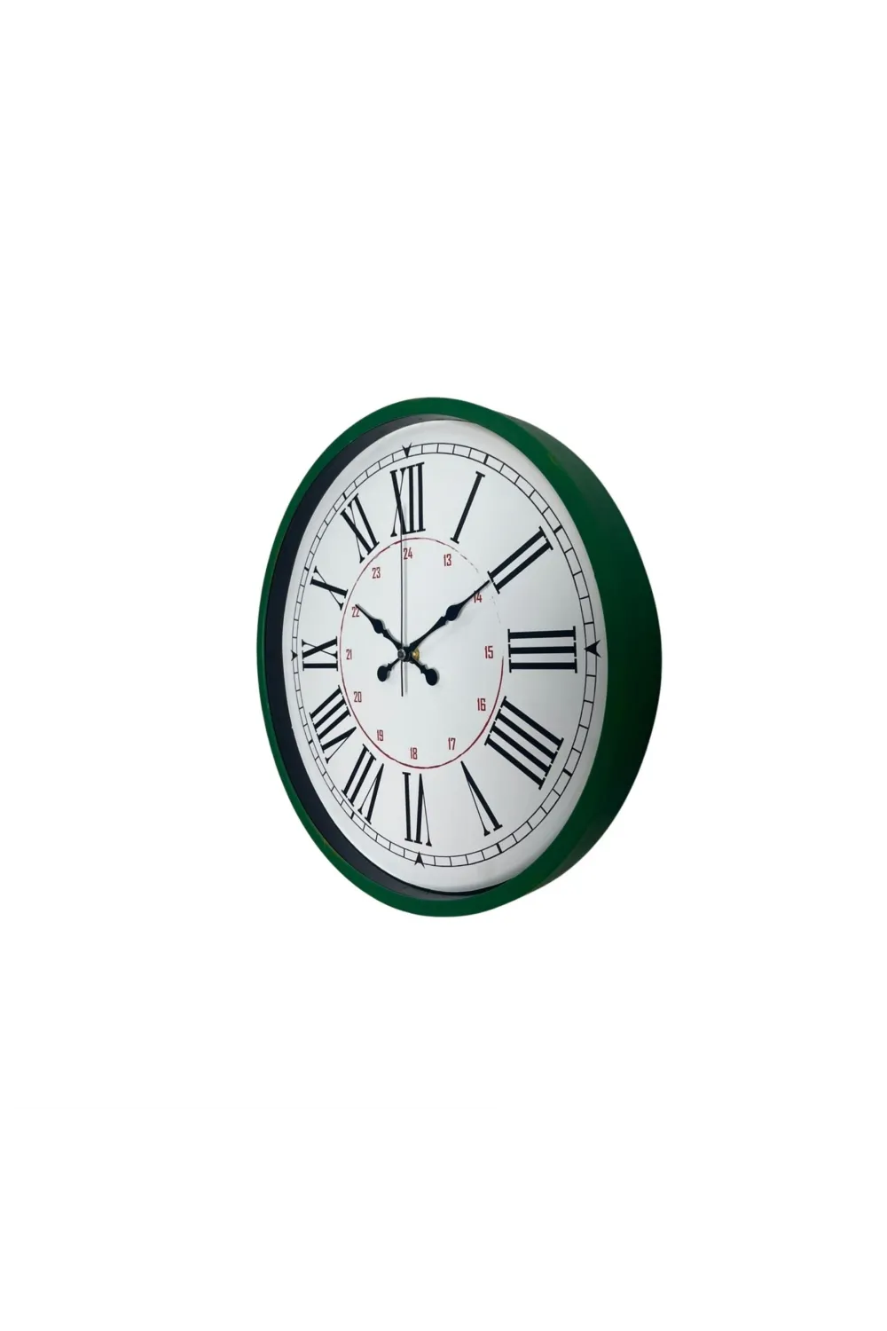Yeşil 36 Cm Modern Şık Duvar Saati