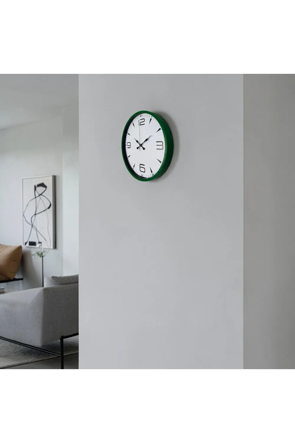 Yeşil Aura 36 Cm Standart Duvar Saati