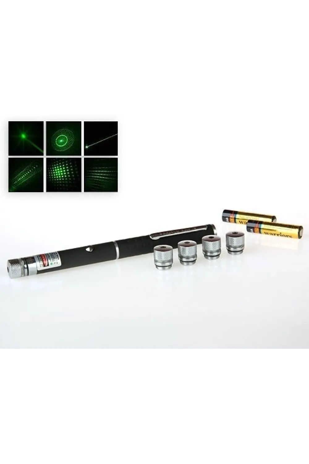 Yeşil Lazer Pointer 50 Mw 15 Km Etkili (5 Başlıklı)