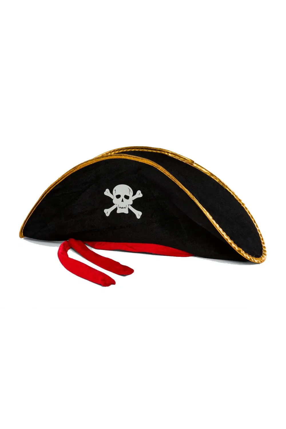 Yetişkin Boy Kadife Jack Sparrow Denizci Kaptan Jack Korsan Şapkası 50X20 CM