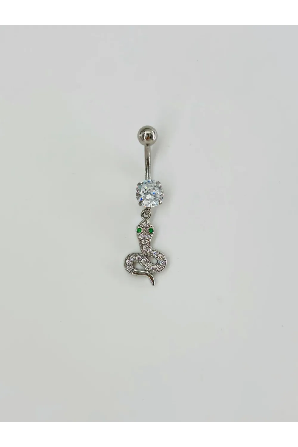 Yılan Detaylı Göbek Piercing - Pg0078
