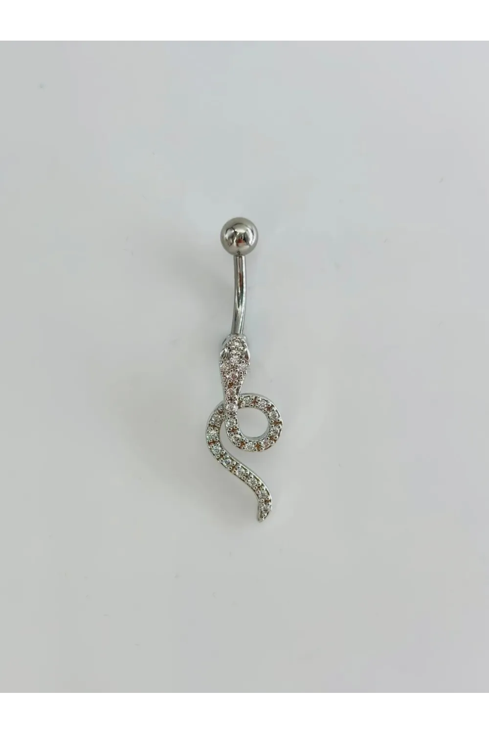 Yılan Detaylı Göbek Piercing - Pg0157