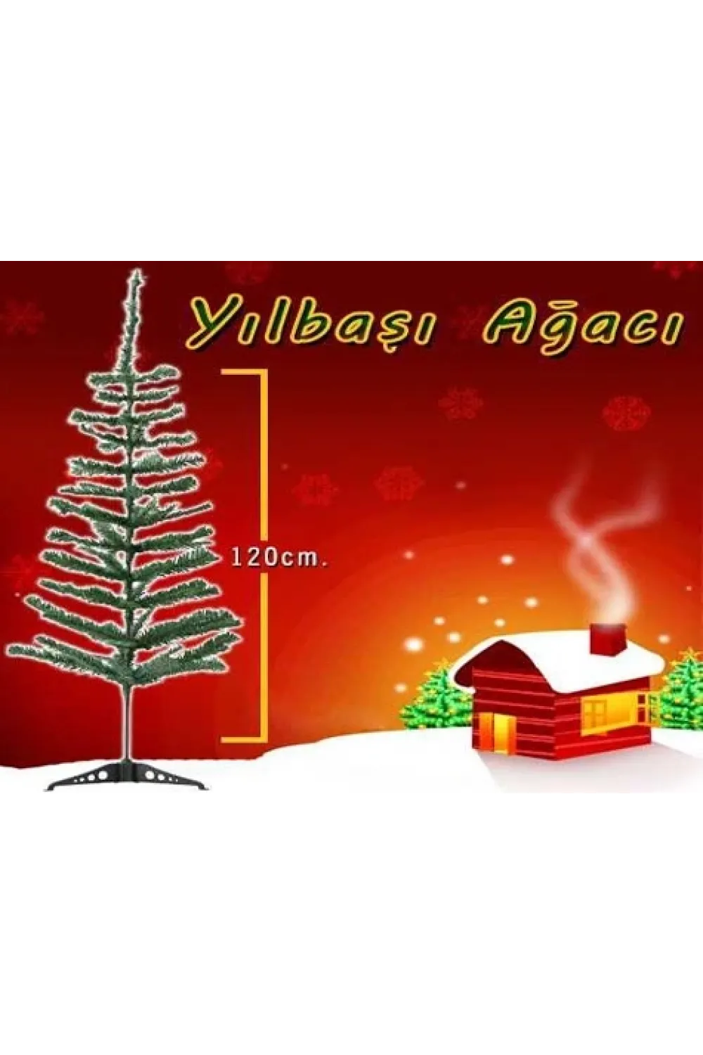 Yılbaşı Çam Ağacı Gür Dallar 120 Cm