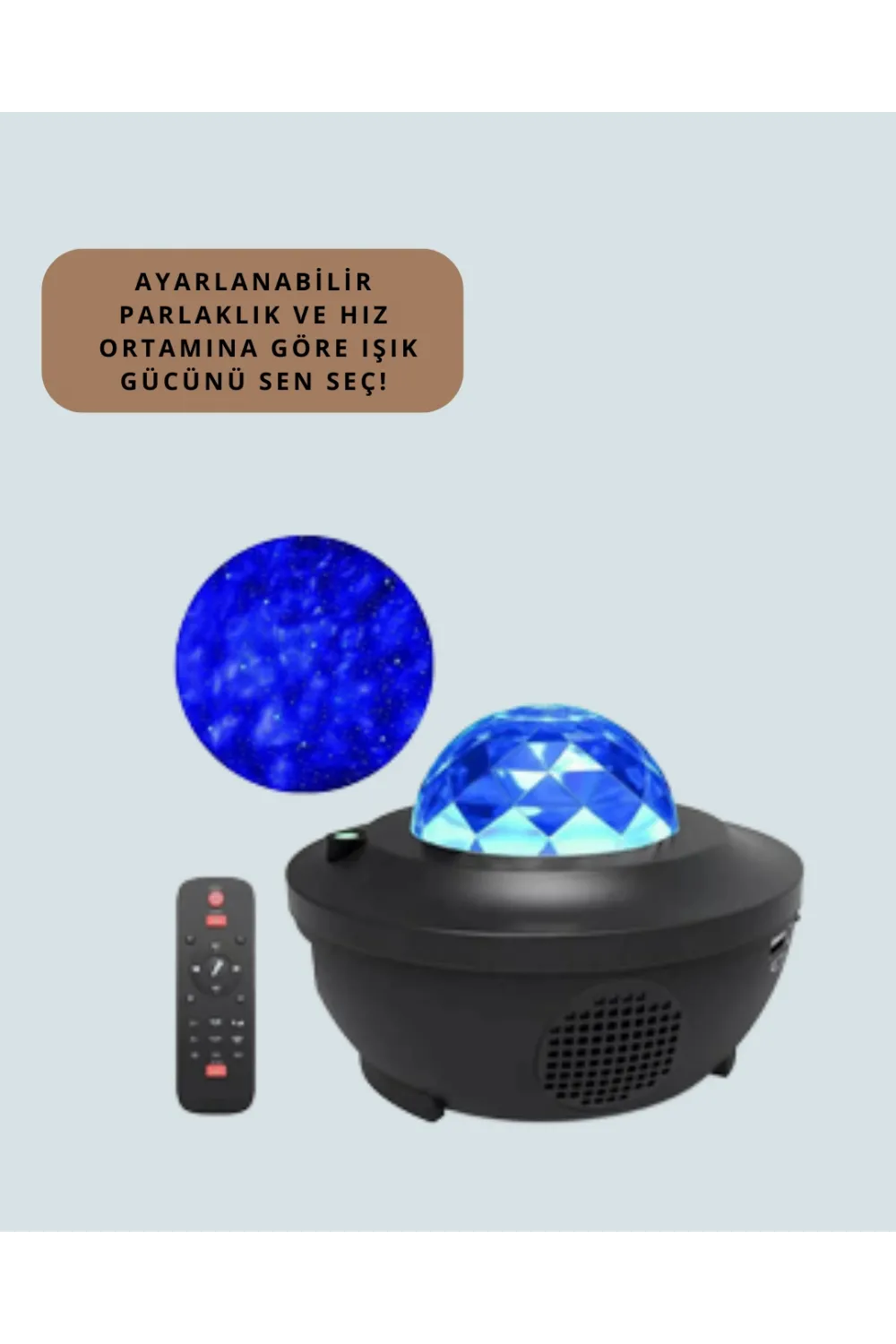 Yıldız & Okyanus Dalga Projektörü – Bluetooth / Usb Hoparlörlü