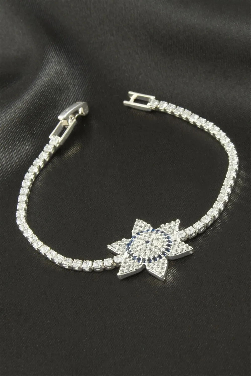 Yıldız Zirkon Taşlı Çocuk Bileklik 16 cm