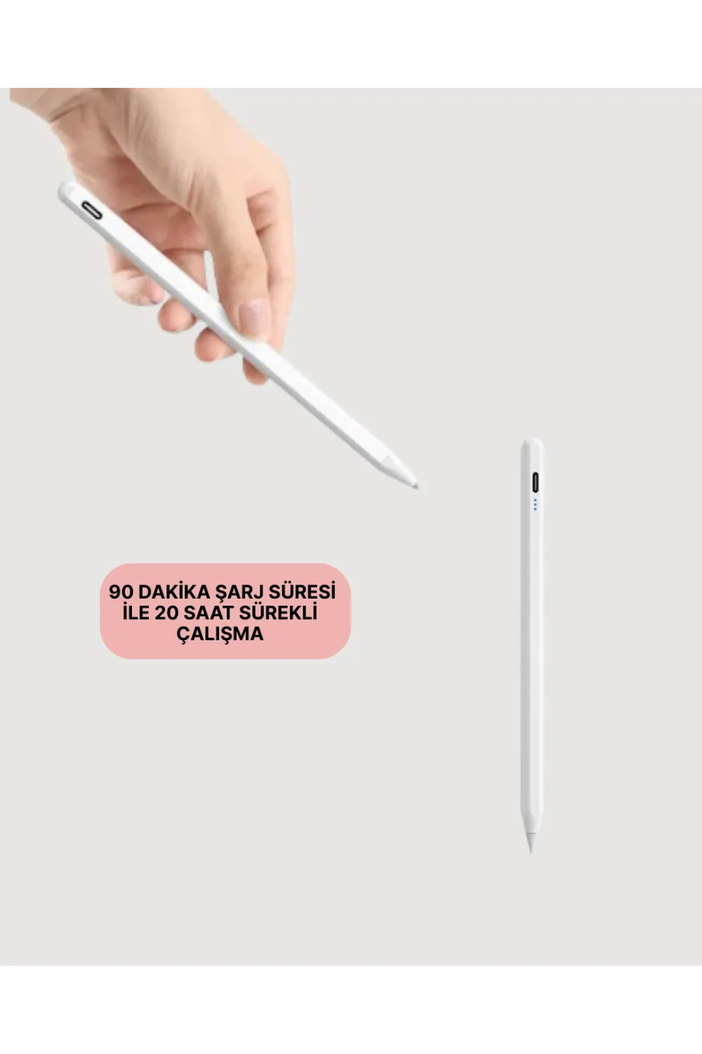 Yüksek Hassasiyetli Eğim Sensörlü Dijital Kalem – Usb-c Hızlı Şarjlı