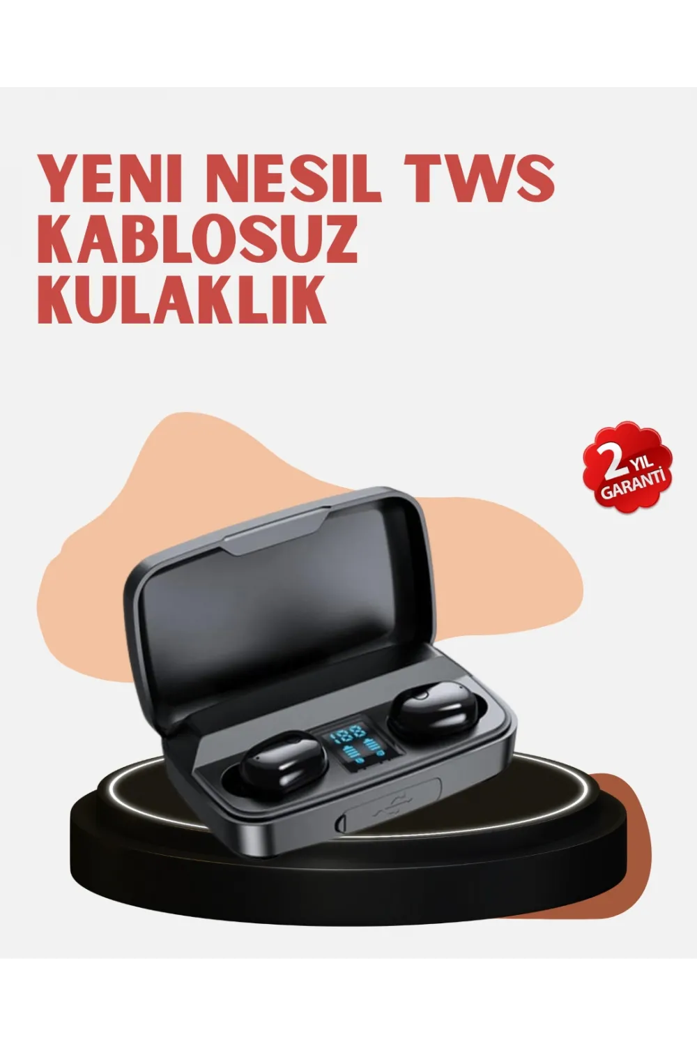 Yüksek Kapasiteli A10s Tws Kablosuz Kulaklık Dokunmatik Kontrol