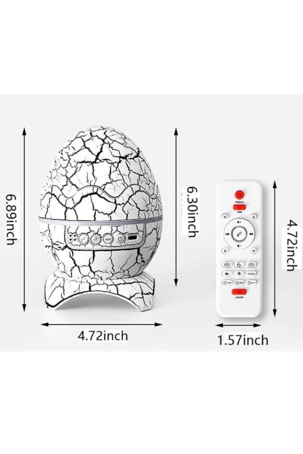 Yumurta Şeklinde Su Dalgalı Bluetooth Speaker Lamba Renkli Şarjlı