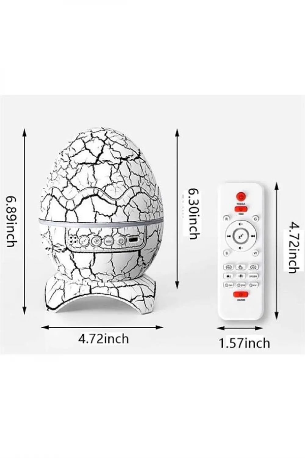 Yumurta Şeklinde Su Dalgalı Bluetooth Speaker Lamba Renkli Şarjlı Yeni Nesil