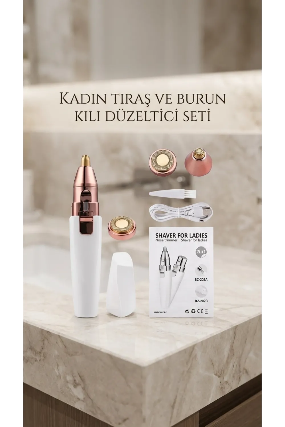 Yüz Ve Kaş Epilatörü Tüy Alma Aleti Pratik Kullanım