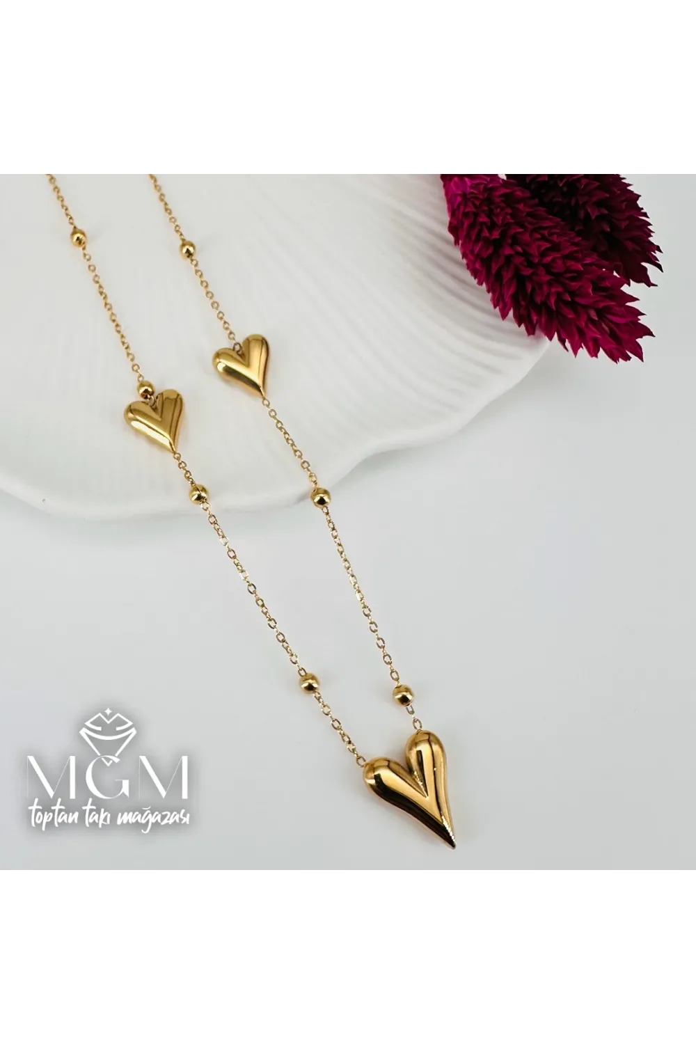 Zincir : Çelik Kolyeler 40+5 Cm - Kl0223