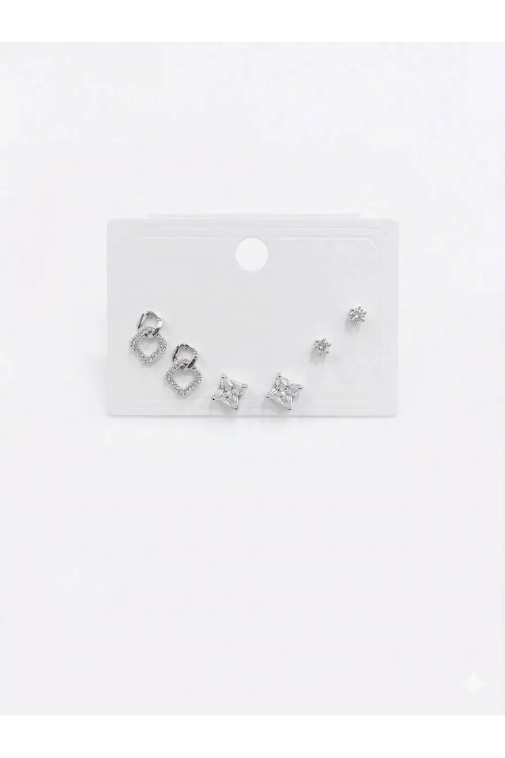 Zincir Detaylı Altılı Küpe - Kp00640