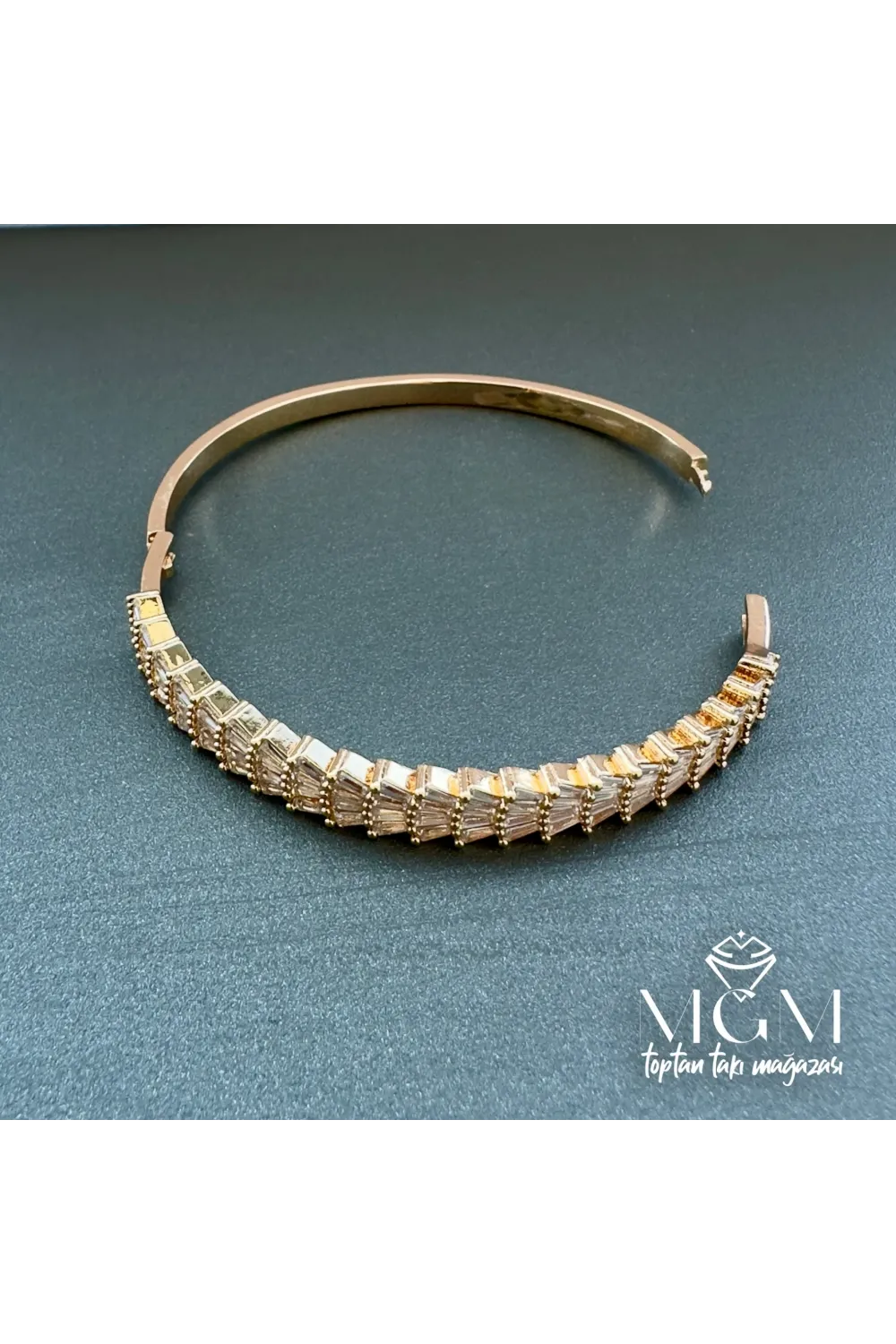 Zirkon Baget Taşlı Bileklik - Kbl0020