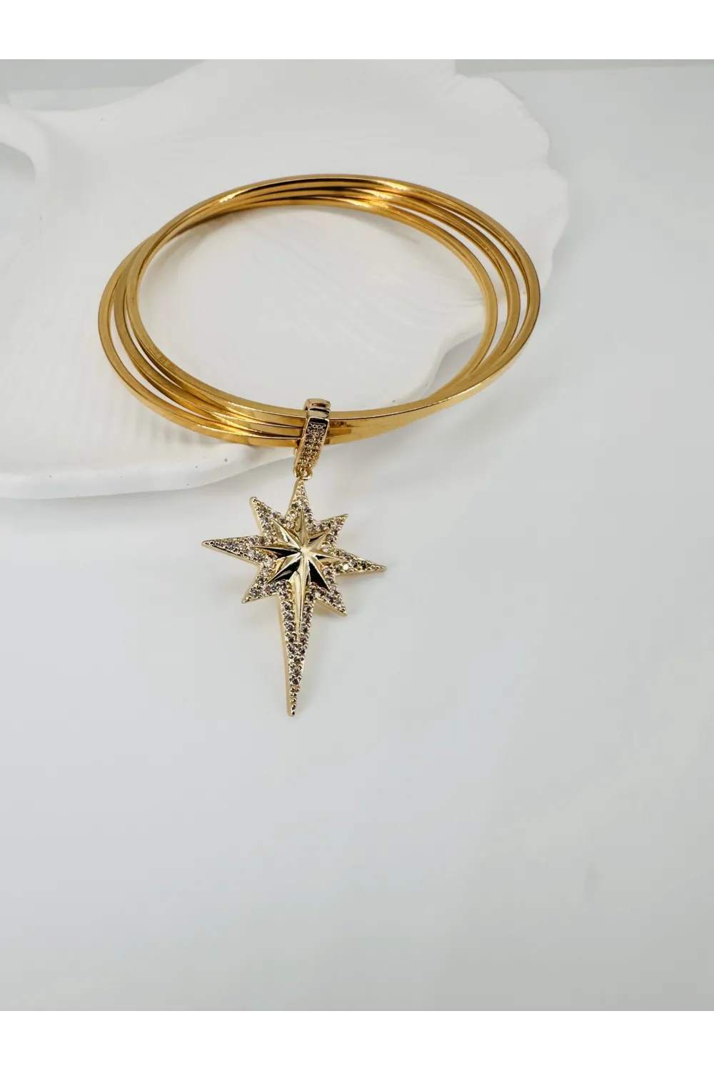 Zirkon Taşlı Pirinç Charmlar - Charm0004