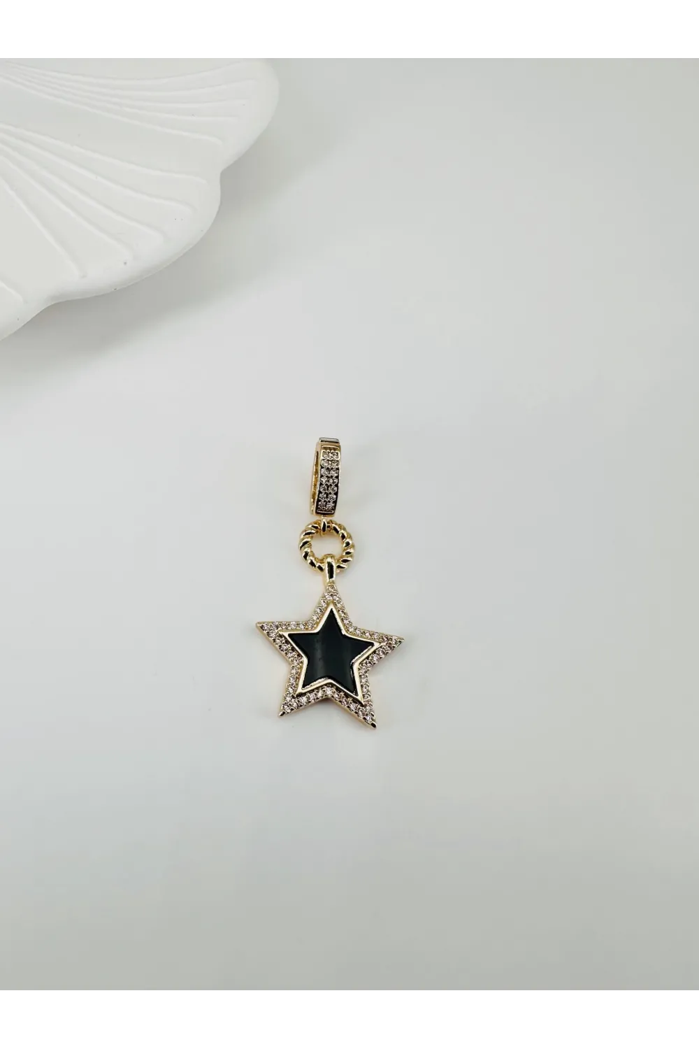 Zirkon Taşlı Pirinç Charmlar - Charm0013