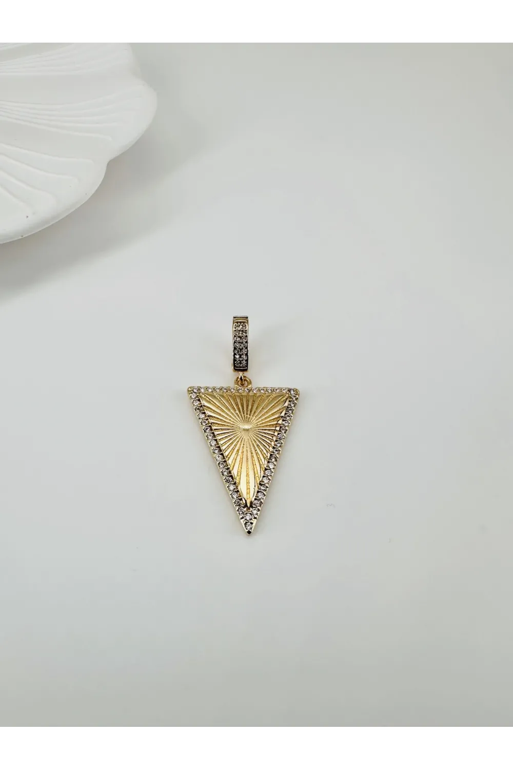 Zirkon Taşlı Pirinç Charmlar - Charm0015