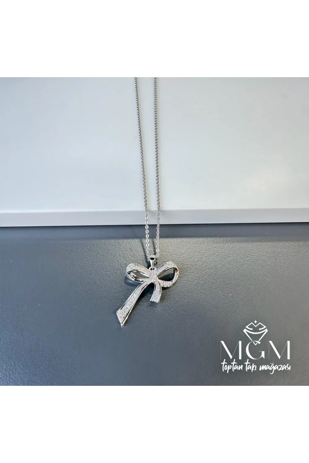Zirkon Taşlı Pirinç Kolyeler - Kl0022