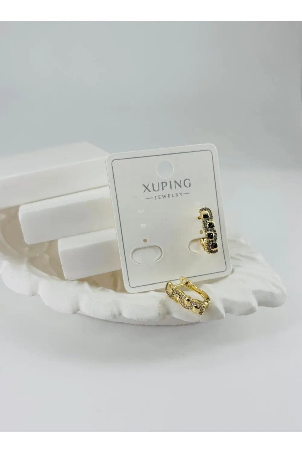 Zirkon Taşlı Pirinç Zirkon Küpe - Kp00333