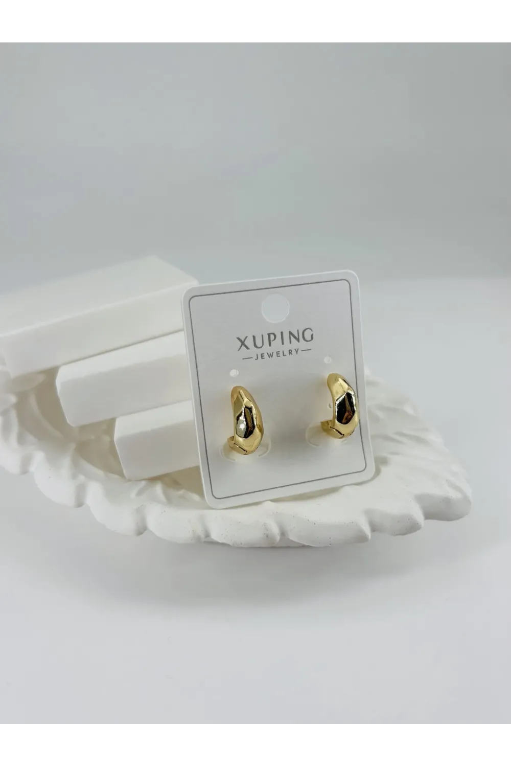 Zirkon Taşlı Pirinç Zirkon Küpe - Kp00344