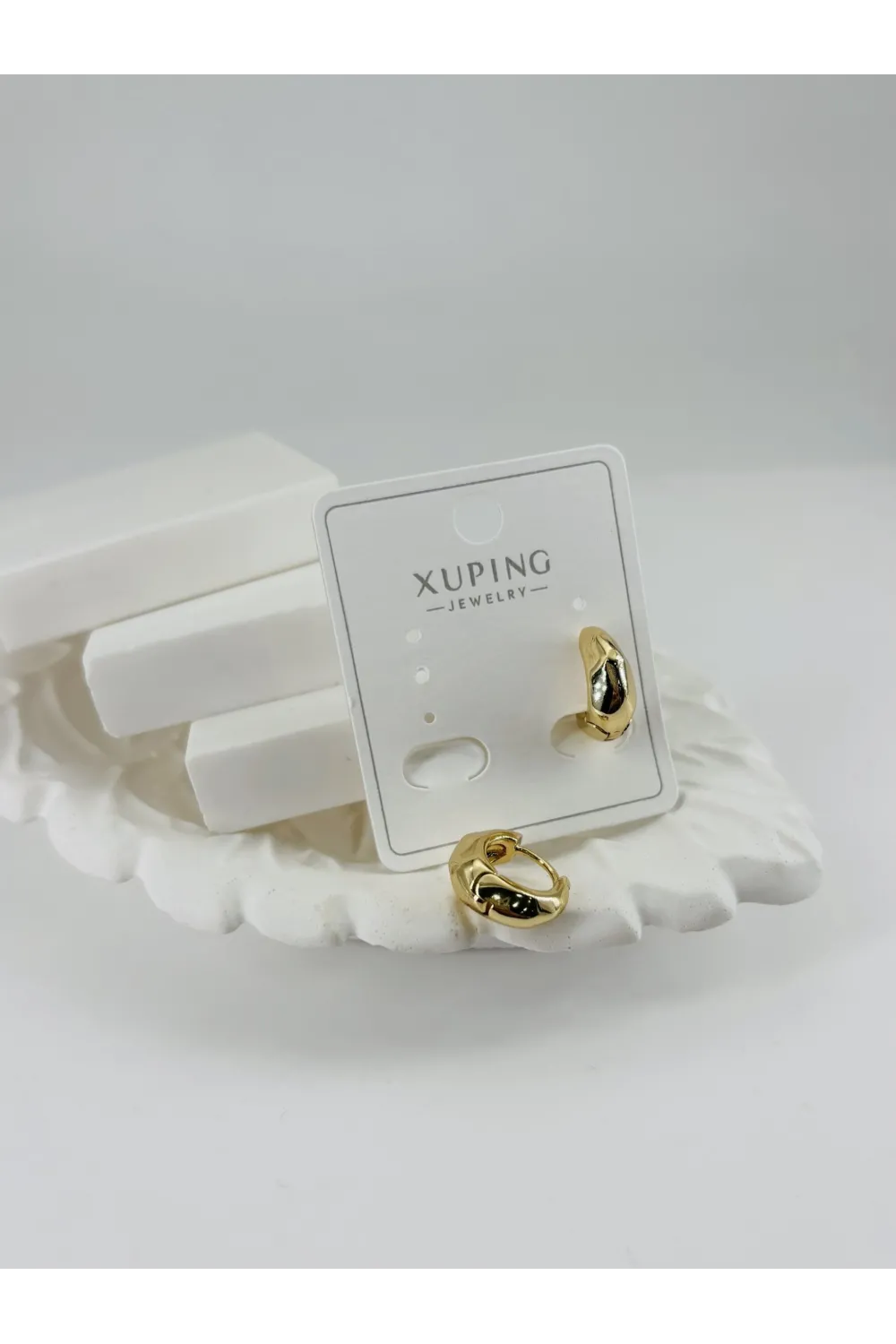 Zirkon Taşlı Pirinç Zirkon Küpe - Kp00344