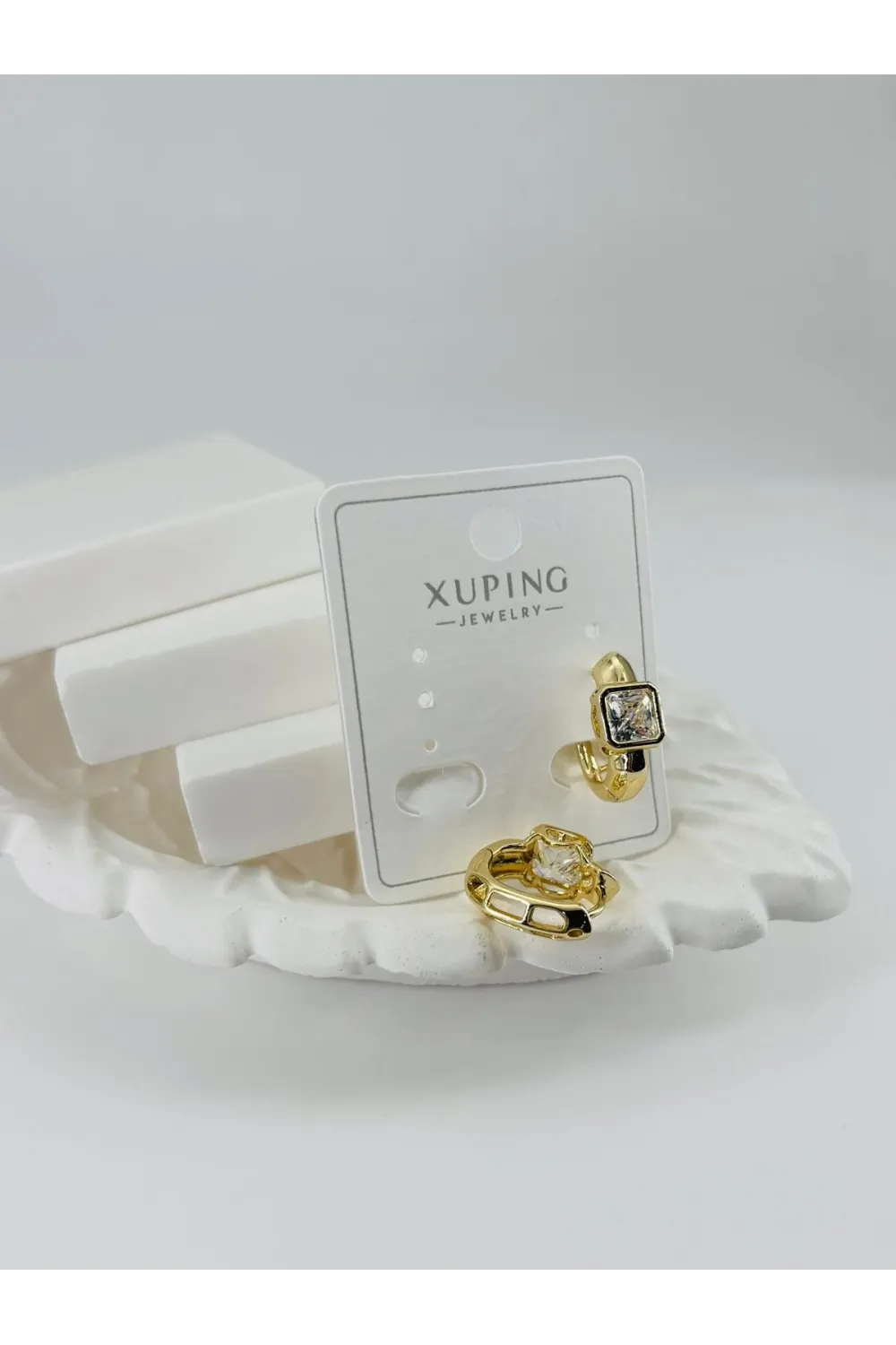 Zirkon  Taşlı Pirinç Zirkon Küpe - Kp00357