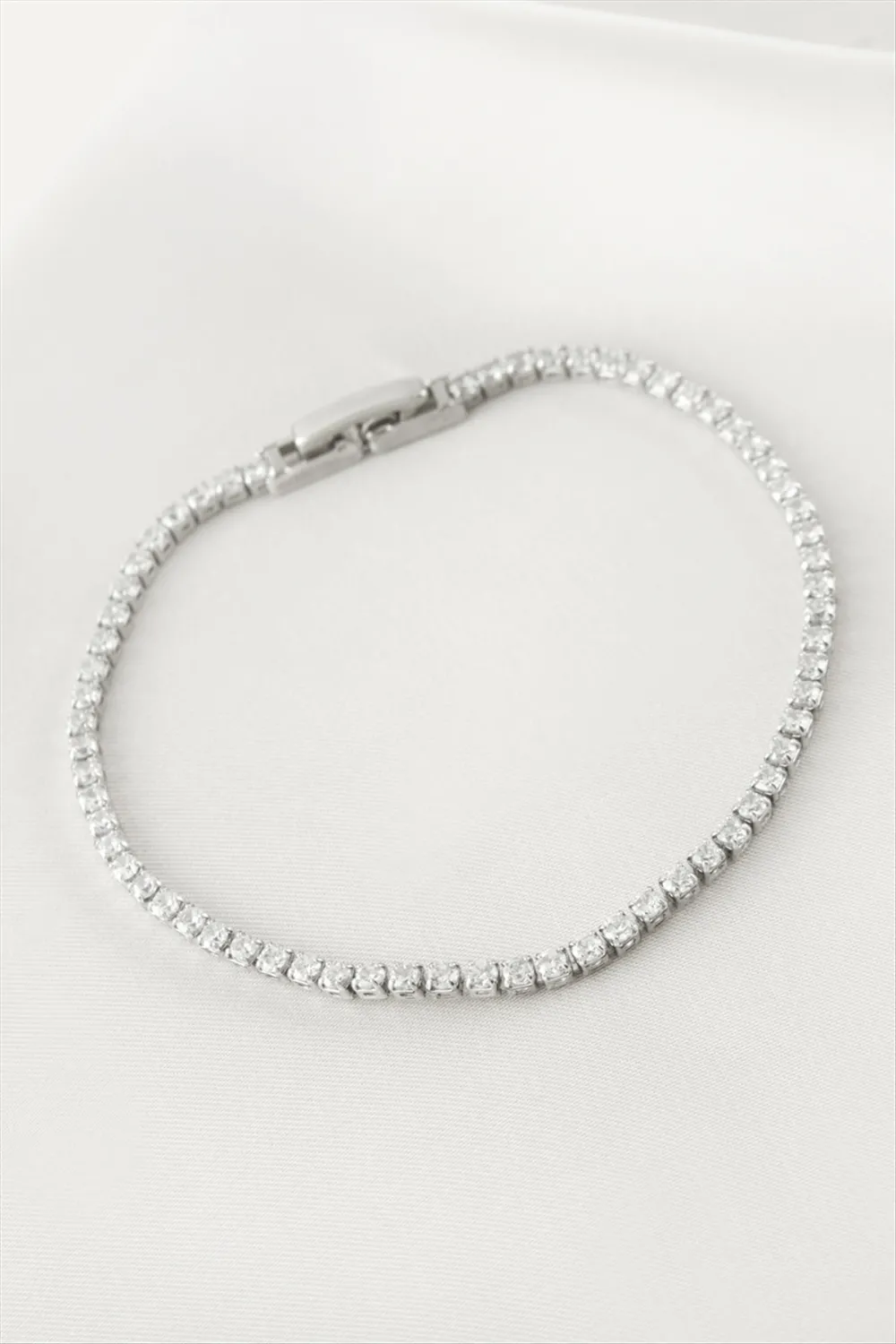 Zirkon Taşlı Suyolu Bileklik 4 mm