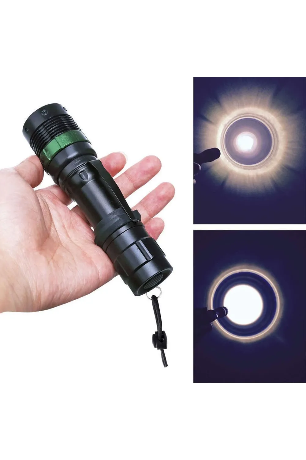 Zoomlu Oto Şarjlı El Feneri  Wt-012