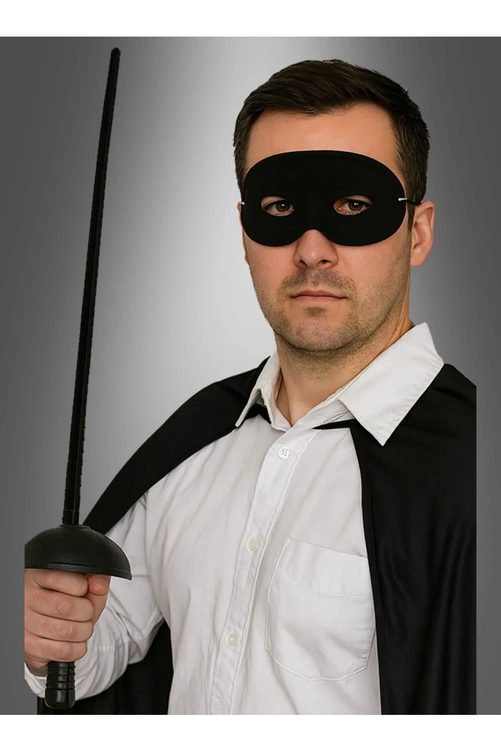 Zorro Kostüm Plastik Aksesuar Seti – Maske ve Kılıç (67 cm)