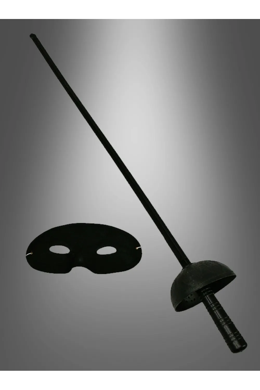 Zorro Kostüm Plastik Aksesuar Seti – Maske ve Kılıç (67 cm)