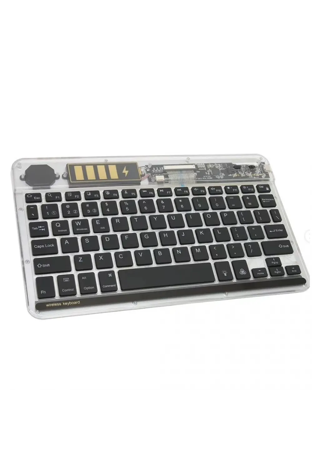 ZR612 Rgb Şeffaf Siyah Bluethooth Klavye