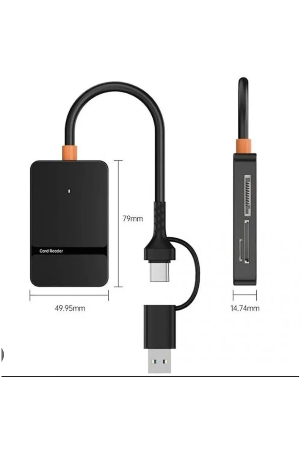 ZR783 Ads-316 Type-C + Usb 8 İn 1 Card Reader 5Gbps