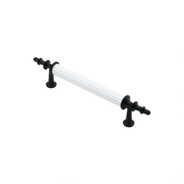 10 Adet Beyaz - Siyah Boru Kulp 9.6cm