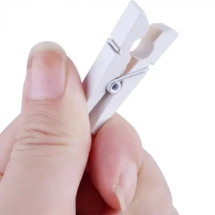 1000 Adet Beyaz Ahşap Mandal Seti 2.5 cm