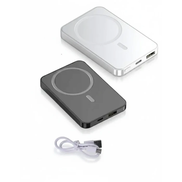 10000mAh Kapasiteli Manyetik USB-C ve Kablosuz Powerbank W09