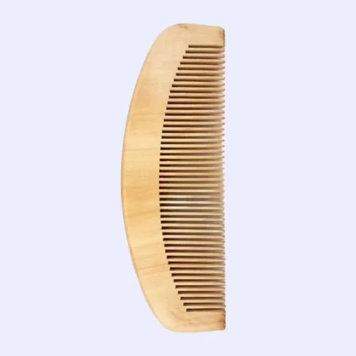 12li Oval Dar Dişli Ahşap Tarak Seti