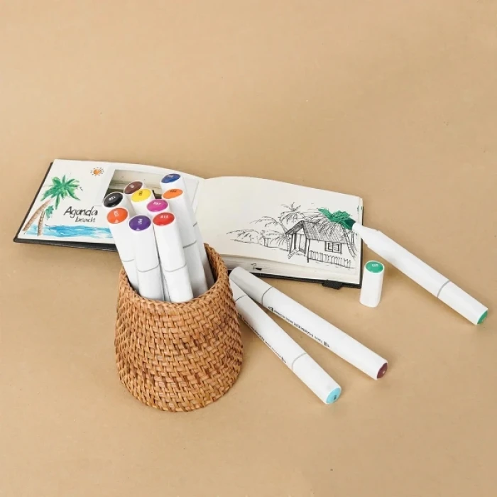 12 Parça Çift Taraflı Marker Boya Kalemi