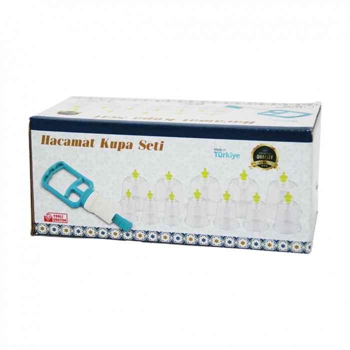 12 Parça  Hacamat Kupa Masaj Seti